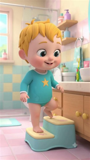 Learn To Brush | Nursery Rhymes ¢Kids Songs| NnNn To #toddlersongs #childrensongs #singelong