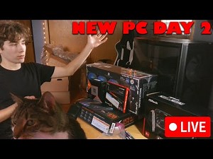 (🔴Live) BUILDING FIRST PC DAY 2!!!!!!