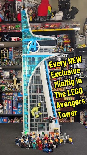 Every Exclusive Minifig in the new LEGO Avengers Tower set 76269 🔥 Which one is your personal favorite? #lego #legoreview #legocollector #legocollection #legocollectors #legomarvel #marvel #mcu #avengers #ironman #hulk