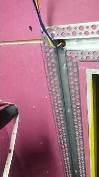 process of installing addressable LED strip in the ceiling #lighting #LEDlighting