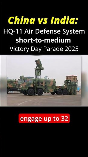China vs India - HQ11 Air Defense System | V Day 2025