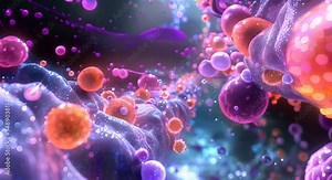 An immersive 3D tour of a cell undergoing apoptosis