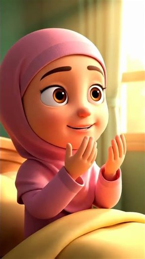 🌅 Waking Up Dua | Child raising hands #dua #shorts #islamicshorts #comedykasea