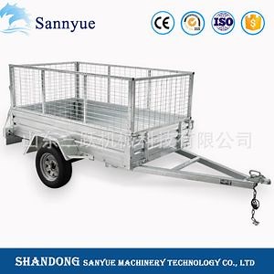 [Hot Item] Galvanized Trailer with Single Axle Box Trailer/Tilt Trailer/Box Trailer