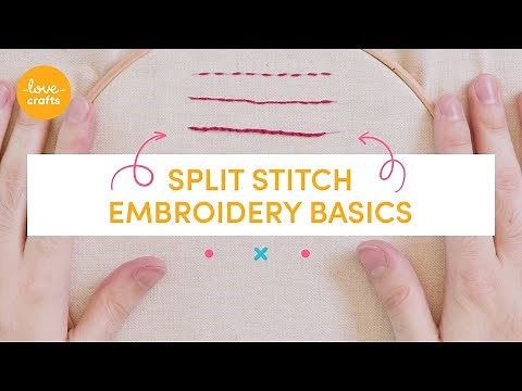 Embroidery Basics - Split stitch