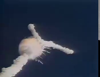 I find it hard to explain, but the SRBs flying away after the Challenger disaster is the single most horrifying thing about it. It’s a soulless killing machine of fuel and steel, not the friendly and cool Shuttle anymore