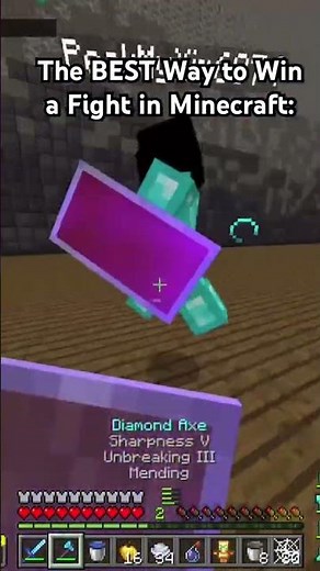 The BEST Way to Win a Fight in Minecraft #minecraft #bedrock #mincraftpvp #fypシ #gaming #trending