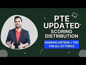 PTE Updated Score Distribution | PTE Marking Criteria for All 20 Topics | What Topics to Prepare