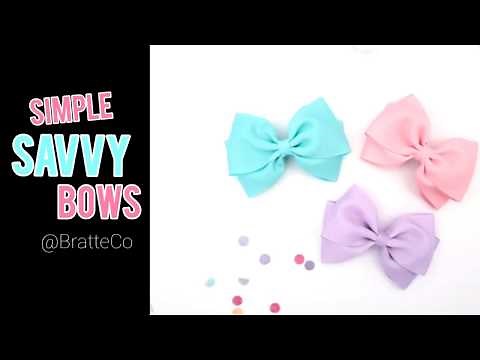 Easy Hair Bow Tutorial | Simple Stacked Bows