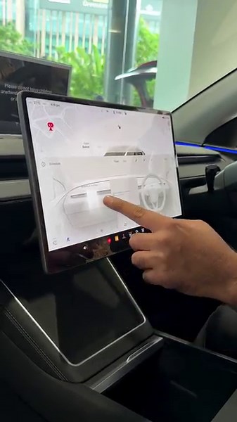 Tesla Model Y AC Functions Explained | Touchscreen Vent Control Demo | Times Drive #shorts