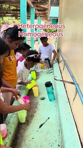 Homogeneous and Heterogeneous Experiment by Grade-VI pupils. #entertainmentshorts #experiment