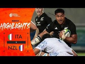 Baby Blacks EDGE close one 🤯 | New Zealand v Italy | World Rugby U20 Championship 2025 | Highlights