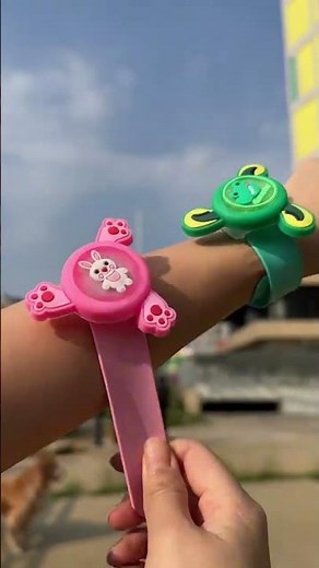 Bracelets that spin and light up. Children love light-up toys, spinning top toys, and anti-mosqu