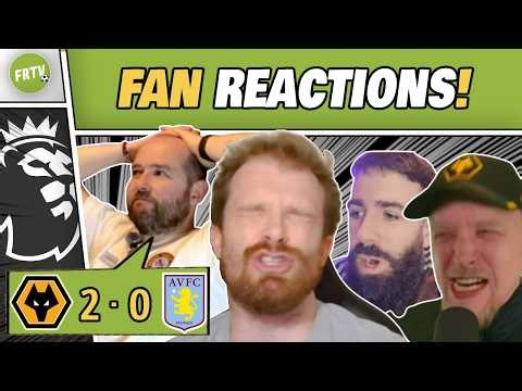 Aston Villa Fans GUTTED & Wolves Fans GO WILD Reactions to Wolves 2-0 Aston Villa
