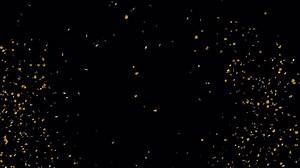 Gold Confetti Blast Explosions with Alpha channel