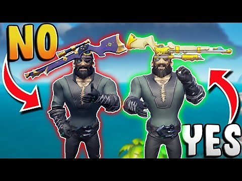 The BEST GUN skins in Sea of Thieves!? Easier KILLS and AIMING!!