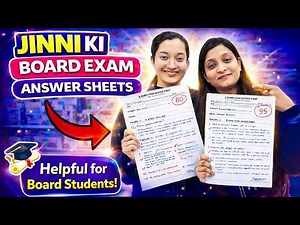 JINNI KI BOARD ANSWER SHEETS 📄| Board Copies Kaise Check Hoti Hain? 🤯| Mummy Ne Sab Explain Kiya! 🎓