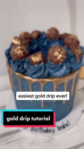 Achieving Gold Drip: The Easiest Tutorial Ever by Cake Artist Nams