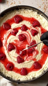 Baked Raspberry Cheesecake 🍓