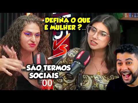 TRANS NÃO SABE DEFINIR O QUE É MULHER, PASSA VERGONHA DURANTE DEBATE E APELA PARA OS GRITOS
