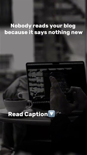 Nobody read your blog