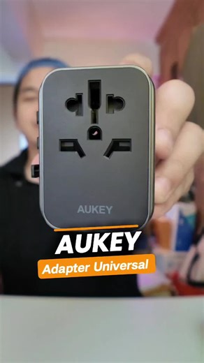 Universal Adapter​ จากแบรนด์​ Aukey 150ประเทศ​ ประกัน​ 2ปี #aukey #traveladapter ​#universaladapter ​#ADAPTER ​#ป้ายยาgadget