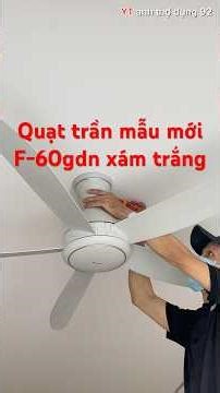 Quạt trần màu xám trắng mới ra của panasonic f-60gdn-LG