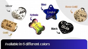 Personalized Designer Pet ID Tag - Deep Engraved Double Sided & Engraving Will Last Dog ID Tag Diamond - Etsy