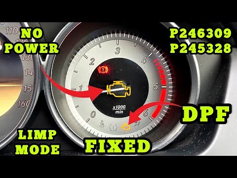 I Fixed a Mercedes P2463 P2453 Particulate Filter Issue