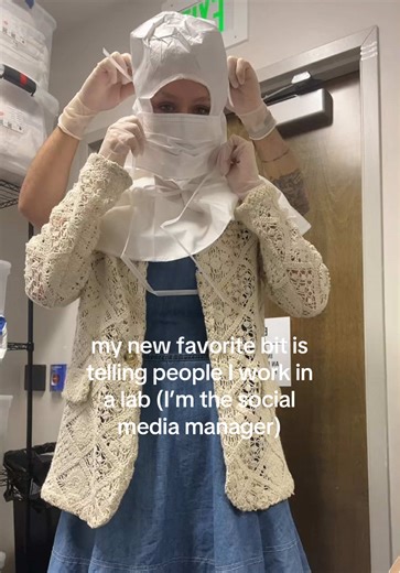 I get the outfits and the science without the math it’s a dream come true #science #socialmediamanager #funny #biotech #career