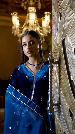 47 reactions | Wrap yourself in elegance.” ✨ Our Velvet Collection embodies timeless luxury — soft to the touch, rich in color, and effortlessly sophisticated. Perfect for evenings that call for a touch of glamour, each piece drapes you in warmth and allure, making every moment feel like a statement Jewellery @realjewellers Video @sheheryarchaudhryfilms . , #ayeshaibrahim #newcollection #viral #velvet #velvetcollection #ordernow | Ayesha Ibrahim | Facebook