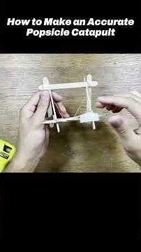 How to Make an Accurate Popsicle Catapult #physics #physicsproject #engineeringprojects