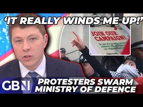 BREAKING: Pro-Palestine protesters attempt to storm UK Ministry of Defence in London