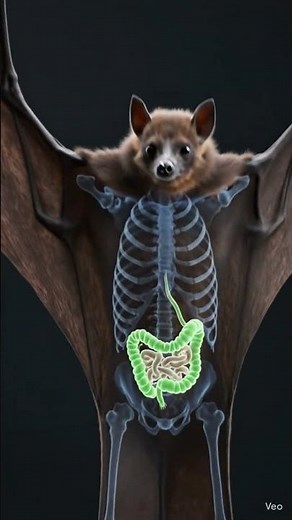 Anatomy of a bat: wings, echolocation & night flight 🦇 #BatAnatomy #Wildlife #Science #Nature