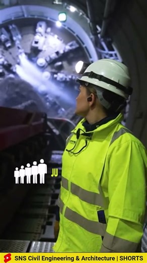 Tunnel Boring Machine in Action. #tunneling #CivilEngineering #Architecture #construction #ai