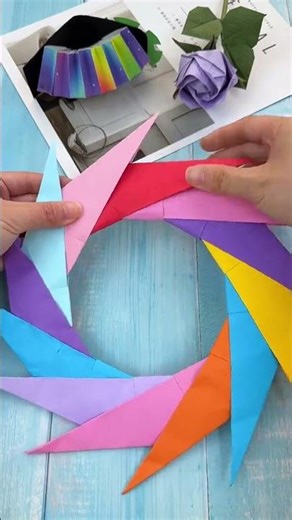 8-Point Light Wheel Origami Tutorial: Master the Art of Paper Folding