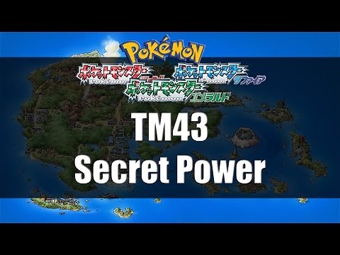 Pokemon Ruby/Sapphire/Emerald - Where to find TM43 Secret Power