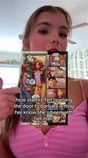 “wrong number” oml starfire 😭😭 #comictok #nightwing #starfire #barbaragordon #dccomics