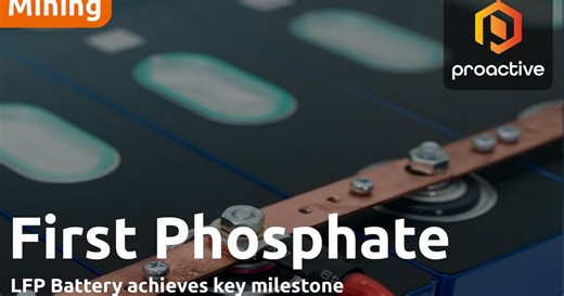First Phosphate advances North American LFP batteries with successful 18650 cell production, testing