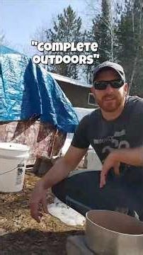 making MAPLE SYRUP #outdoors #mapletrees #syrup #diy #getitdone #rustic #homemade #