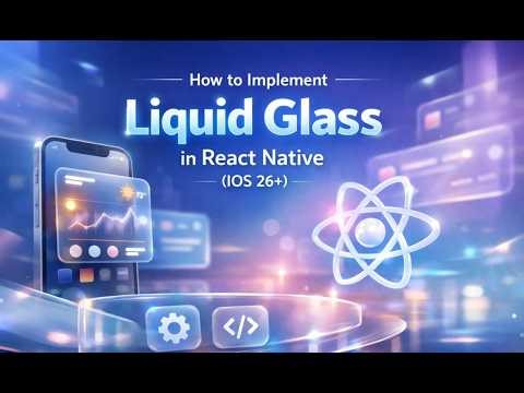 Building Liquid Glass Effect in React Native | iOS vs Android UI Demo