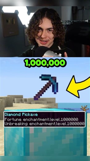 Minecraft, But Enchants Are Level 1,000,000 😍