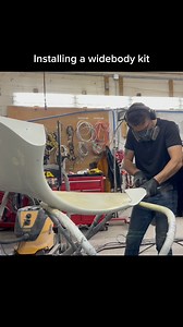 Maksim Bukasov on Instagram: "Today I worked on installing a fiberglass widebody kit by @milesworksautomotive on a Porsche where the rear quarter panel had already been custom expanded around the wheel arch. To ensure a clean, strong, and long lasting bond, I used 3M 08115 Panel Bonding Adhesive, combined with screw fasteners with wide caps for a tight and accurate fit during curing. #widebodykit #widebodykitporsche #porschebidykit #bodykitporsche"