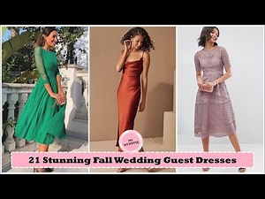 21 Stunning Fall Wedding Guest Dresses ideas | Wedding Guest Outfit Ideas