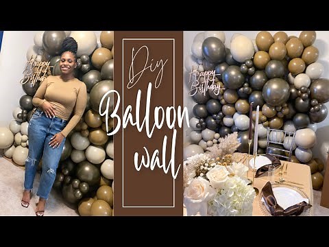 Luxury Balloon Wall Tutorial | DIY WITH KI