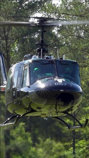 Black Huey Helicopter Looks Amazing #huey #heliking #th1h