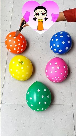 Balloon Popping Challenge | Colorful Polka Dot Balloons popping