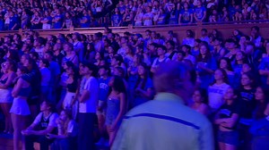 Duke watch party at Cameron Indoor goes silent after Houston, down 14-points, rallies back to win the Final Four game. https://abc11.com/post/duke-faces-off-houston-final-showdown/16132221/ | ABC11 WTVD