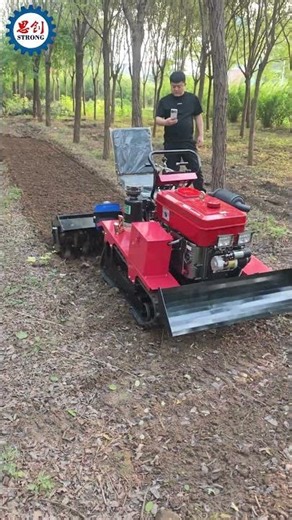 Tillage Effect of Our Mini Crawler Tractor Tiller #rotarytiller #tractor #minitractor #cultivator