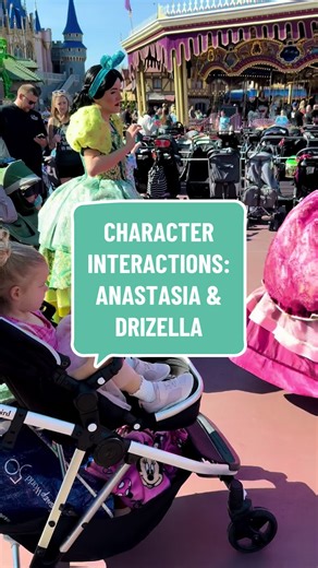 Meeting Anastasia and Drizella at Disney World